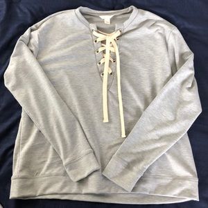 Tie up sweater!